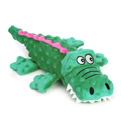 Dog Companion-Squeaky Crocodile Dog Toys,Durable Plush Dog Chew Toys for Small,Medium and Large Pets,Interactive Dog Toys for Boredom.(Blue+Green)