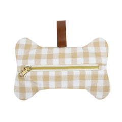 Gingham Waste Bag Holder