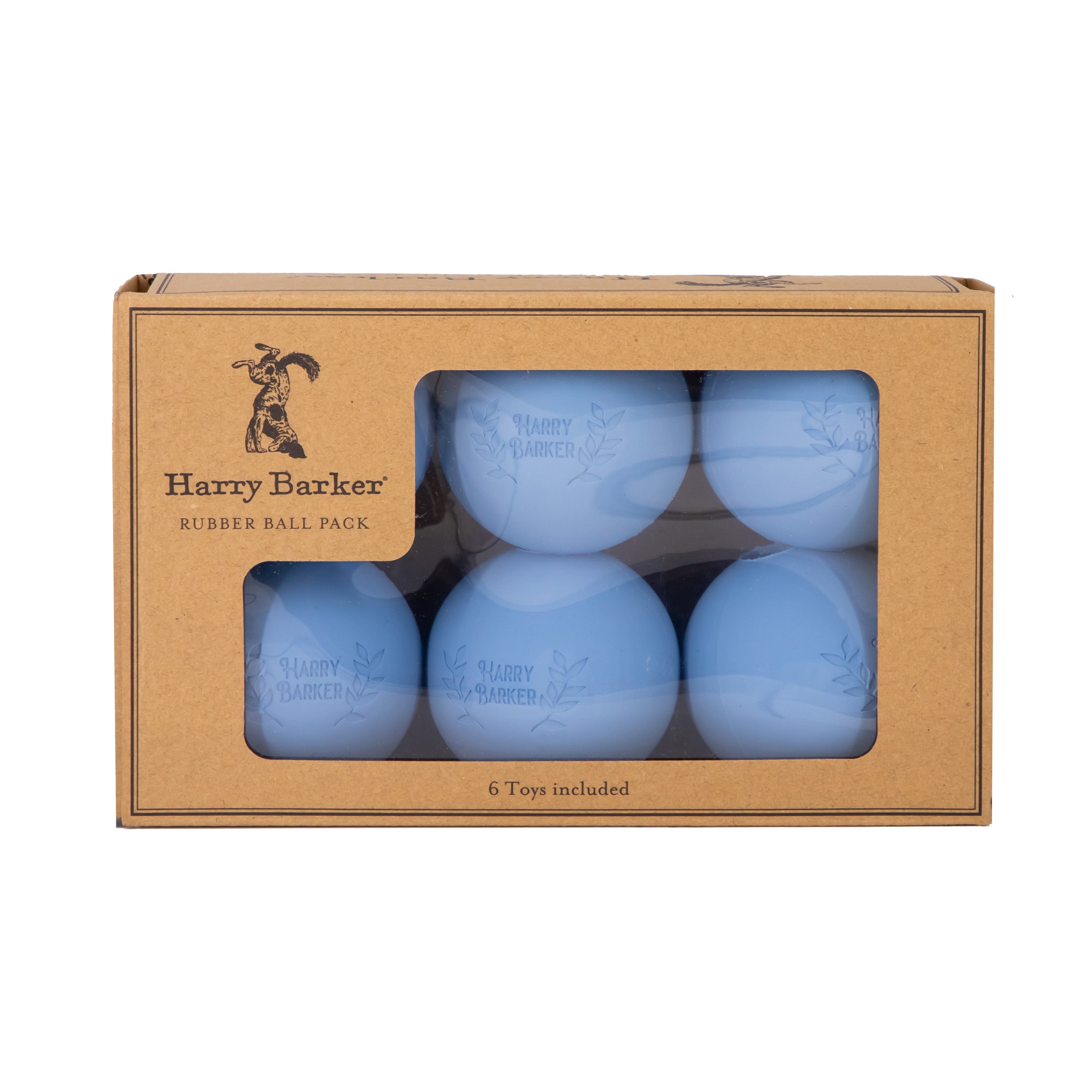 6-Pack Rubber Ball Set - Medium