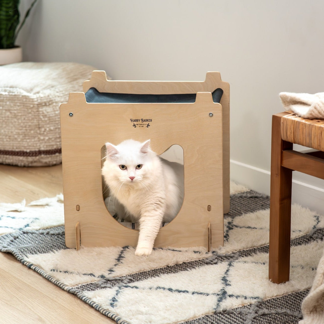 Modular Wood Hammock - Stackable Cat Cube