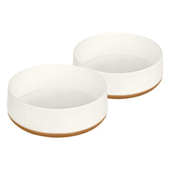 Modern Dog Bowl Set - Natural