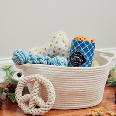 Cotton Rope Dog Toy Storage