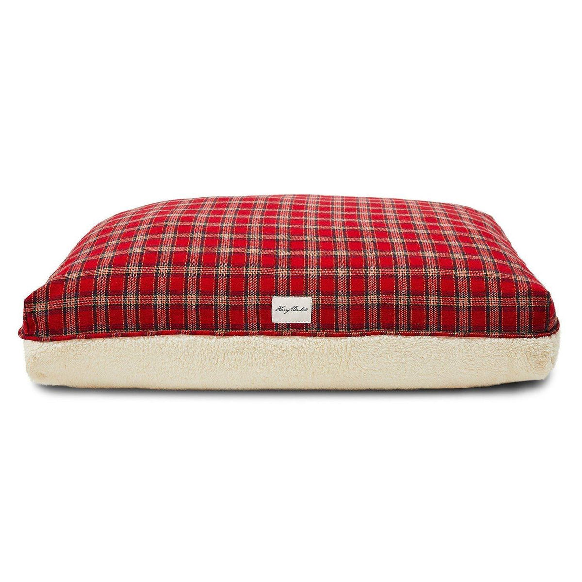 Plaid Sherpa Rectangle Dog Bed