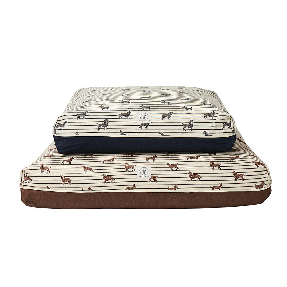 Ticking Rectangle Dog Bed Cover