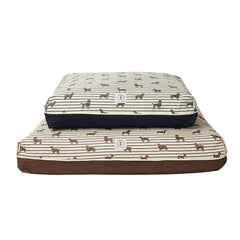 Ticking Rectangle Dog Bed Cover