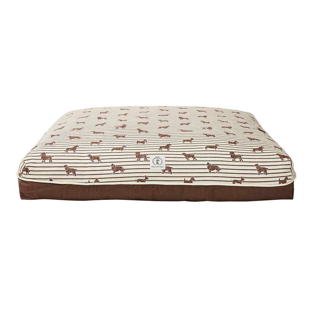 Ticking Rectangle Dog Bed Cover