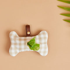 Gingham Waste Bag Holder