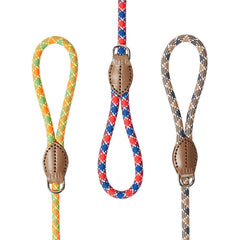 Plaid Rope Dog Leash